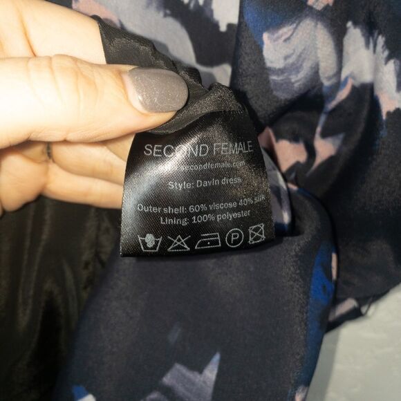 NWOT Second Female x Anthropologie Floral Davin Waist Tie Dress Size XS - Picture 6 of 7